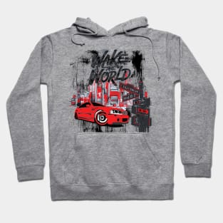 Wake the World, American Muscle Car, New York Vintage Cars Hoodie